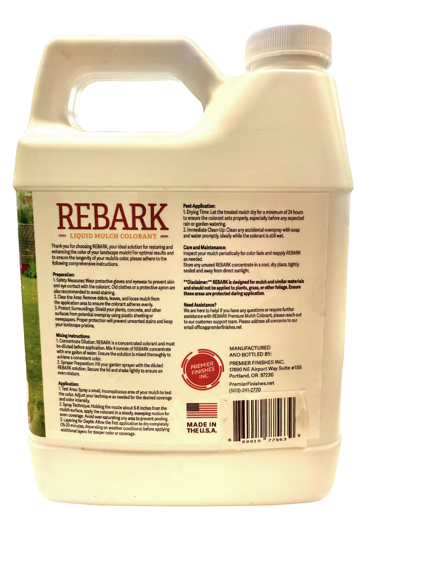 Rebark Liquid Mulch Dye*