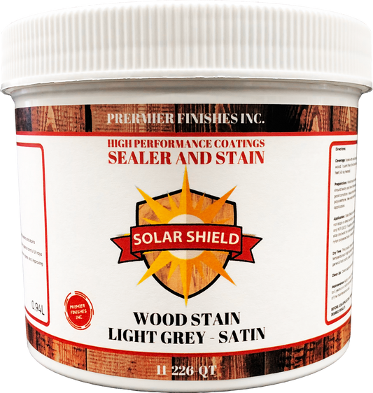 11-226 - Solar Shield - Wood Stain - Light Grey Satin