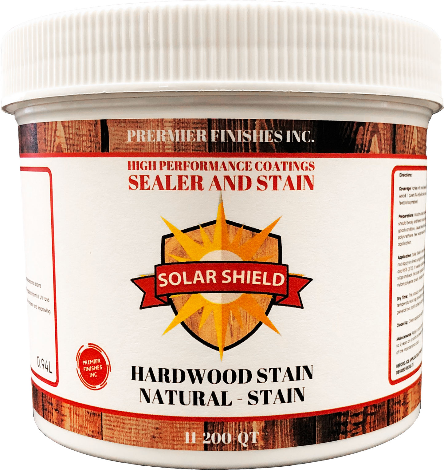 11-200 - Solar Shield - Hardwood Natural Stain