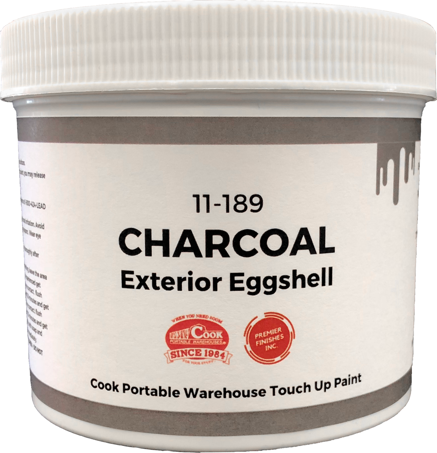 11-189 - 100% Acrylic Exterior - Eggshell - Charcoal