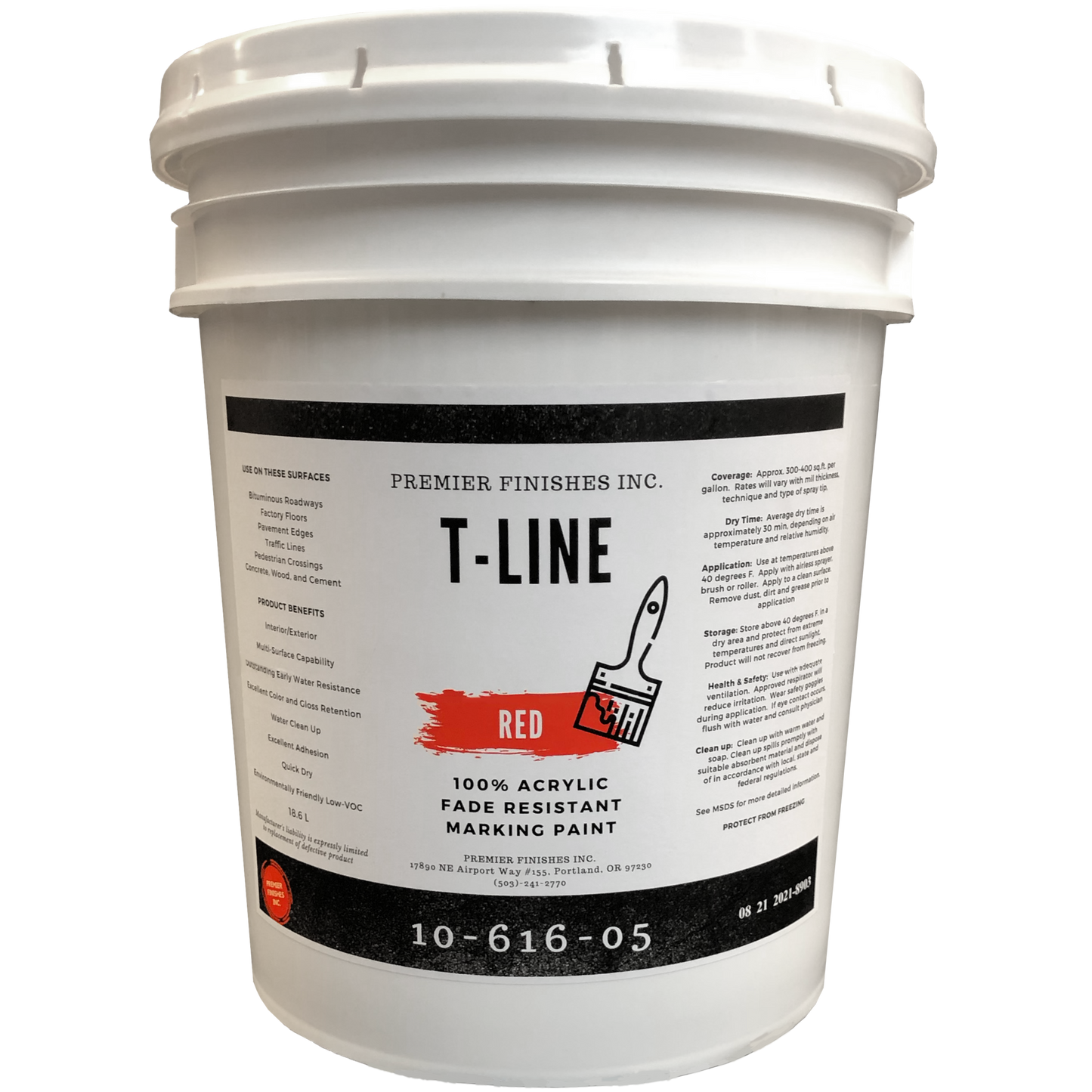 10-616  *  T-Line Marking Paint - Red